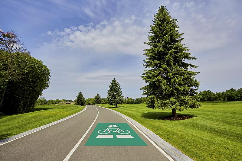 Thermoplastische Markierung RADSCHNELLWEG