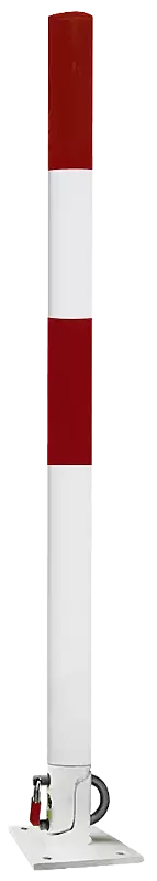 Sperrpfosten IRUN zum Aufdübeln, rot-weiß lackiert