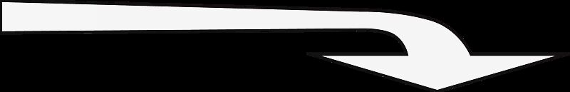 Thermoplastische Fahrbahnmarkierung Symbol: Abbiegepfeil rechts