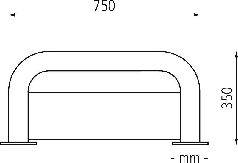 684.480/rammschutzbuegel-kitee-h-x-b-350-x-750-mm-weiss-rot-zum-aufduebeln__shoKAT0076875