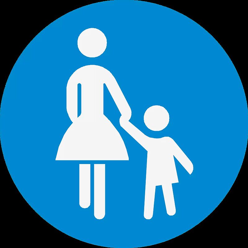 Thermoplastische Fahrbahnmarkierung Symbol: Gehweg