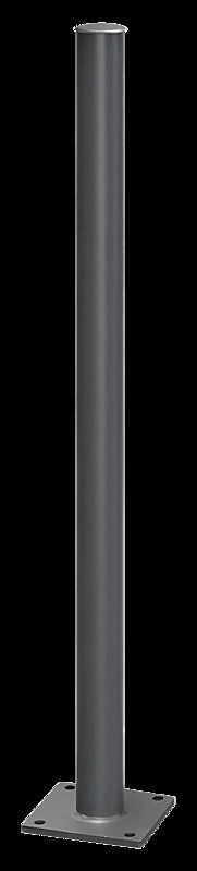 City-Line Systemgeländer Standrohr, zum Aufdübeln, pulverbeschichtet in DB 703