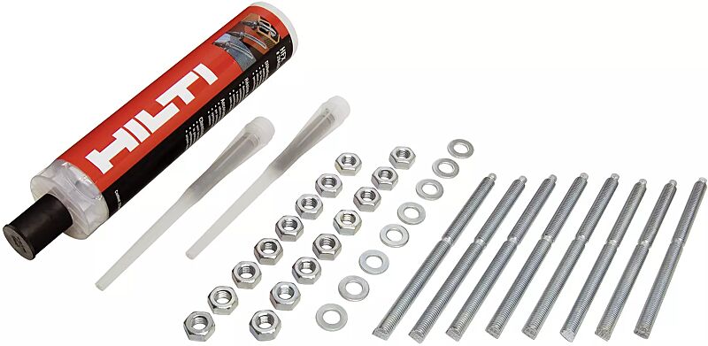 Befestigungsset 8 Gewindestangen + Injektionsmörtel