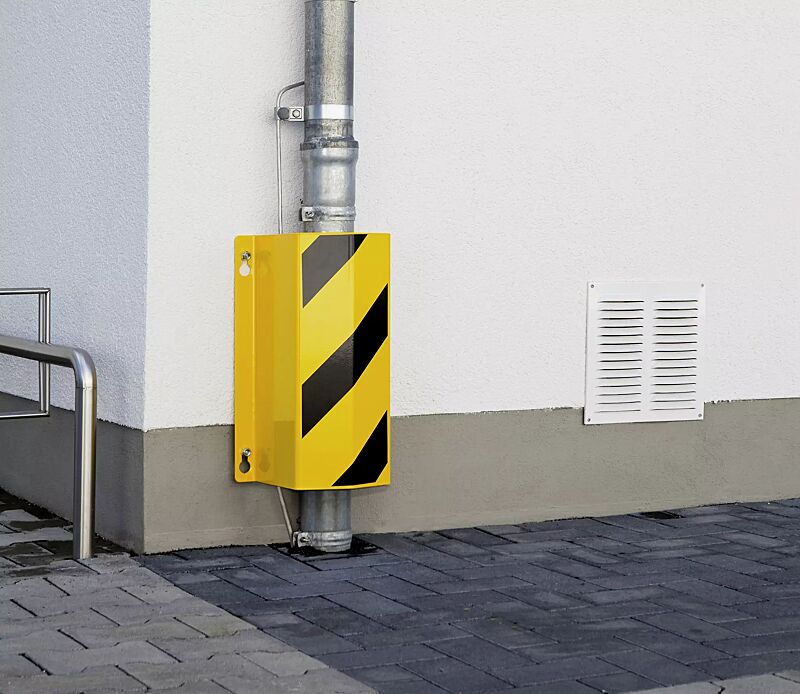 Rohrschutzbügel AUTUN, Höhe 500 mm, in RAL 1023 verkehrsgelb