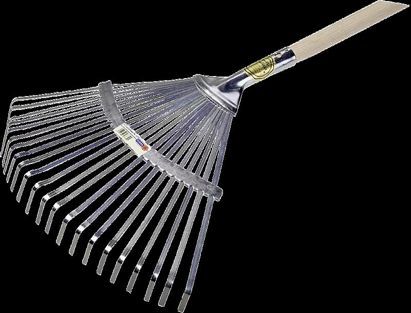 Laubbesen BREUX aus Stahl mit Stieldülle mit Flachzinken, feststehend.