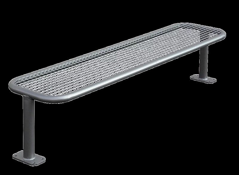 Sitzbank RIMINI ohne Rückenlehne (3-Sitzer) in DB 703 eisenglimmer