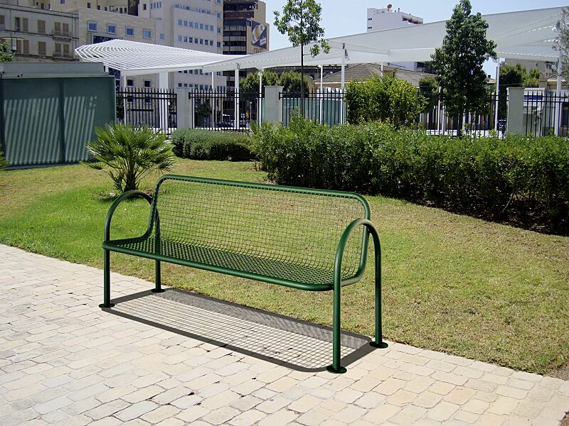 Seniorenbank AURINA zum Aufdübeln, in RAL 6005 moosgrün