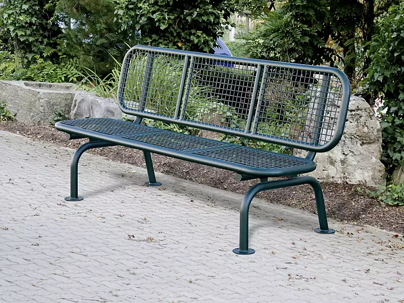 Sitzbank SPOLETO in RAL 6009 tannengrün