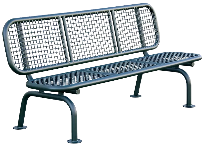 Sitzbank SPOLETO in RAL 6009 tannengrün