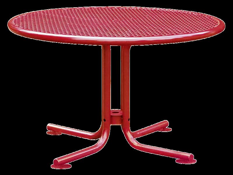 Tisch EGNA in RAL 3000 feuerrot