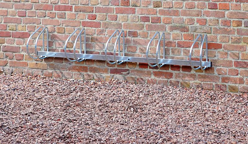 Fahrradwandhalter PRAG, 90°, 5 Stellplätze