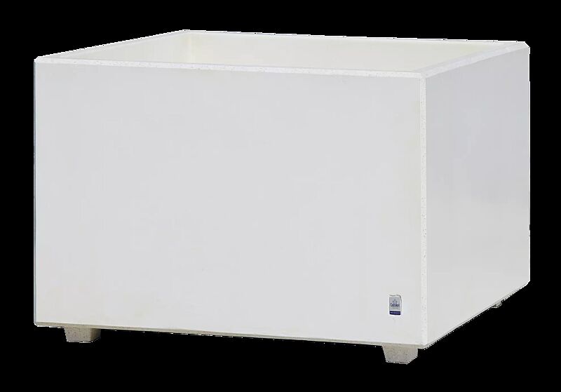 Pflanzbehälter ANDROMEDA, quadratisch, Beton mit transparenter Beschichtung in naturweiß - 18