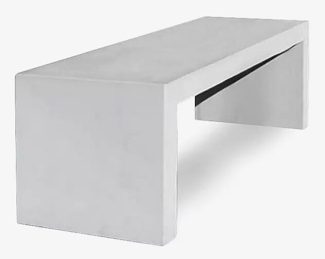 Tisch ANDROMEDA, Beton mit Acrylbeschichtung in hellgrau - 7