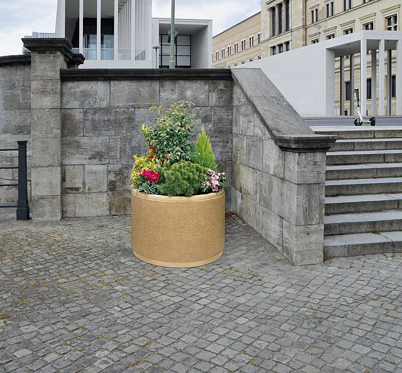Pflanzbehälter CIRCULAR, 136 Liter, in terracotta