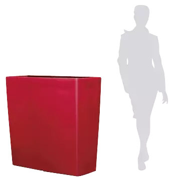 Pflanzbehälter TURA in rubinrot ähnlich RAL 3003