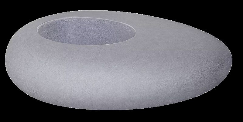 Pflanzbehälter MALUR, Höhe 500 mm, in granit hell