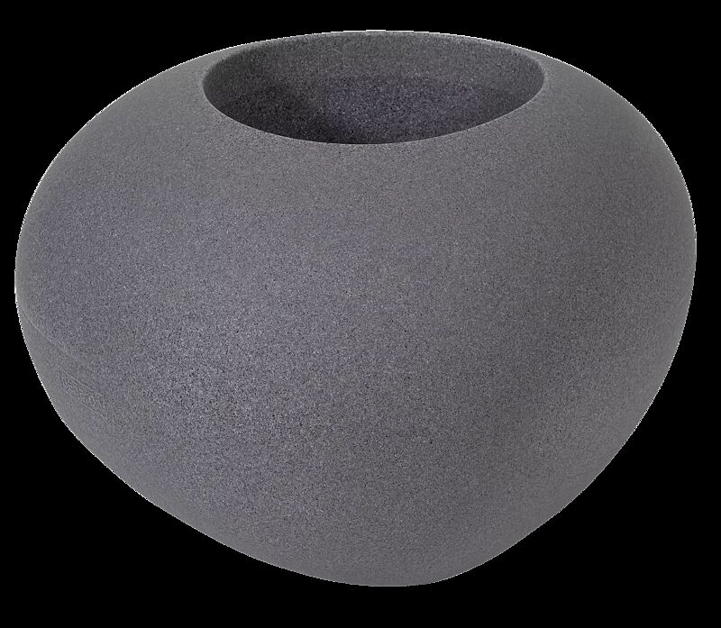 Pflanzbehälter MALUR, Höhe 490 mm, in granit dunkel