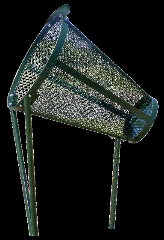 Abfallbehälter BINSWINGER in RAL 6009 tannengrün