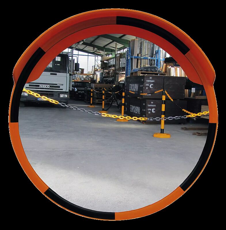 Verkehrsspiegel SEWEN, Ø 800 mm, in gelb-schwarz