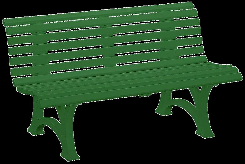 Sitzbank RIETI in grün, Länge 1500 mm
