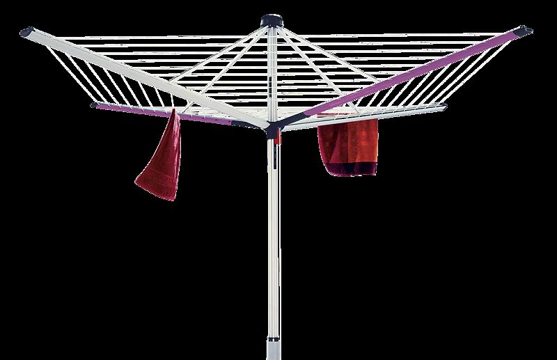 Wäschespinne MAHLU mit Applikationen in flieder