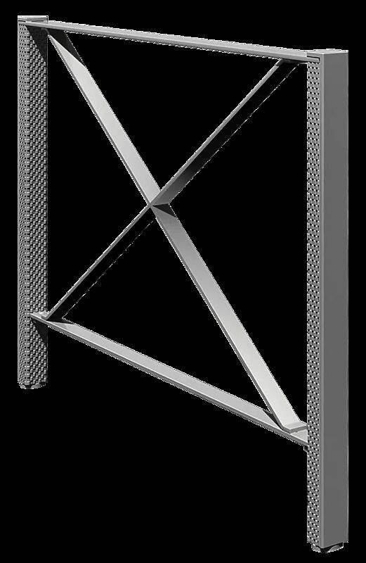 Geländersystem PIXEL, Breite 1000 mm, in RAL 7016 anthrazitgrau