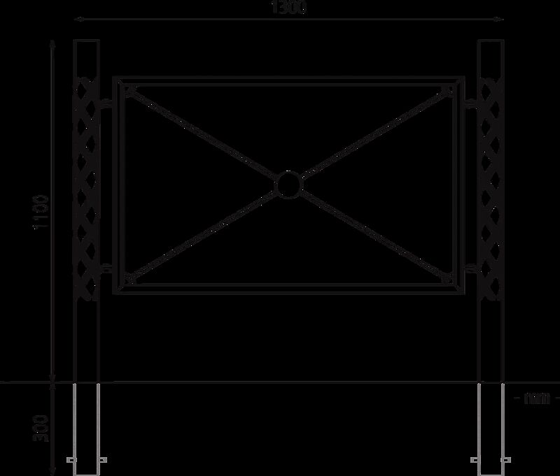 Geländersystem STRIUM CAPITAN zum Einbetonieren, Flachkopf