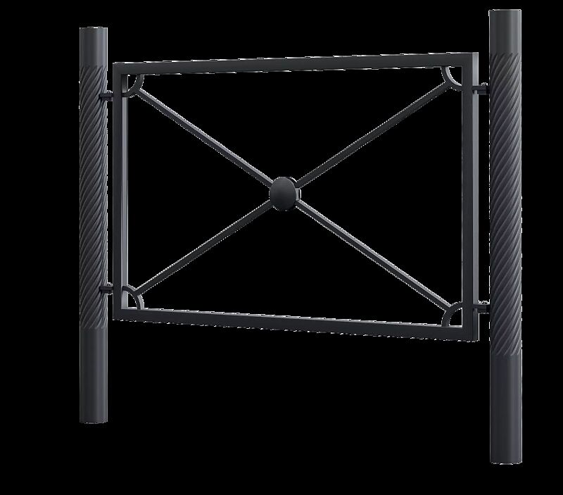 Geländersystem STRIUM HELIX mit Flachkopf, in RAL 7024 graphitgrau