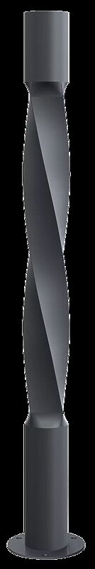 Poller STRIUM VARIO zum Aufdübeln, in RAL 7024 graphitgrau