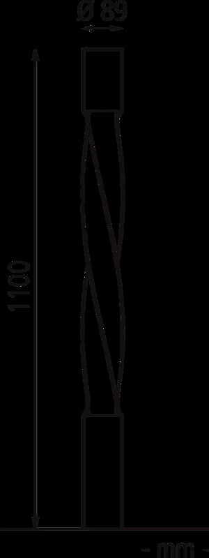 Poller STRIUM VARIO zum Aufdübeln, Ø 89 mm, Flachkopf