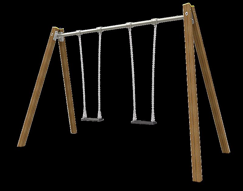 Rundum-Schaukel VARY mit 2 Standard-Sicherheitsschaukelsitz