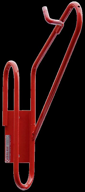 Hängeparker SPARTA, 70° links, in RAL 3020 vekehrsrot