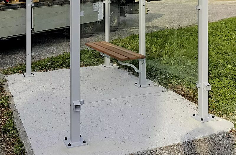 Sitzbank FERMO, Stützenbefestigung