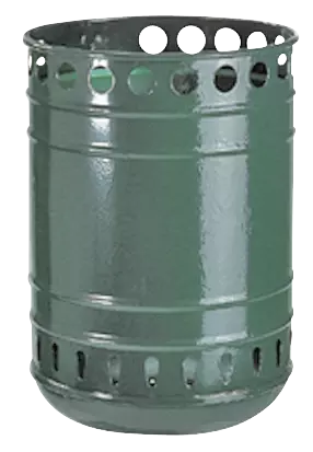 Abfallbehälter MÜNCHEN, in RAL 6001 smaragdgrün