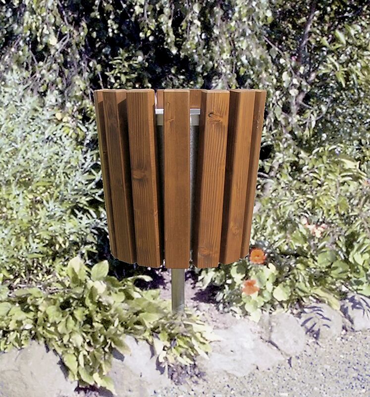 Abfallbehälter DORSET, zum Einbetonieren