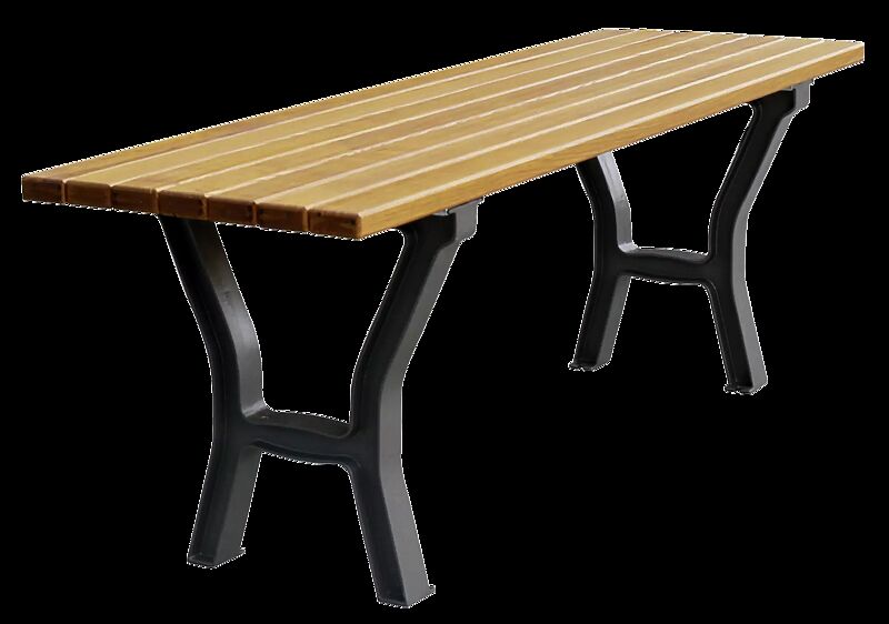 Tisch VENEDIG mit Holzbelattung