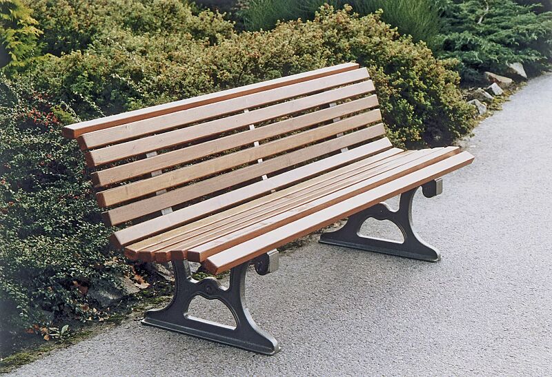 Sitzbank LAZIO mit Fichtenholzbelattung, lasiert