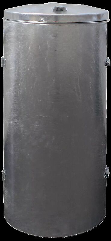 Abfallbehälter SOMERSET, zum freien Aufstellen, feuerverzinkt