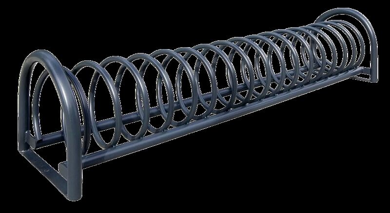 Fahrradständer BALLINA, 3 Stellplätze, in RAL 7016 anthrazitgrau