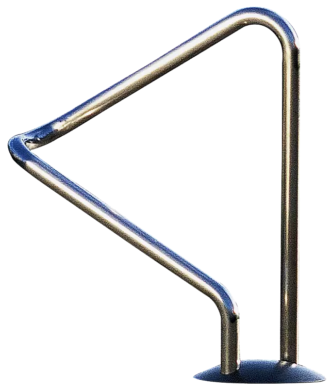 Anlehnbügel AUSTIN, kurzer Bügel, Edelstahl