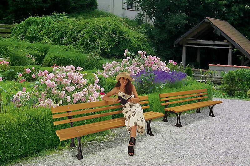 Sitzbank MESSINA mit Fichtenholzbelattung