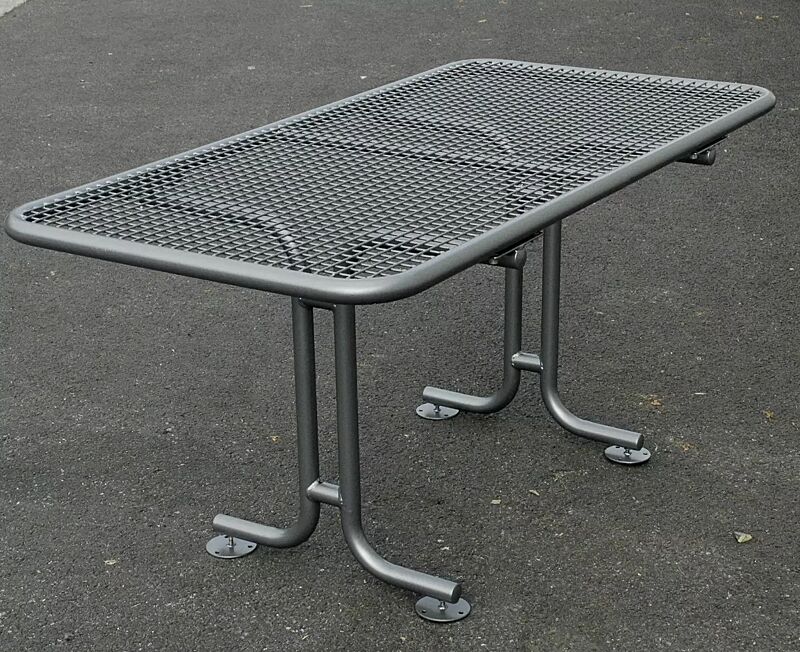 Tisch RIMINI zum Aufdübeln, in DB 703 eisenglimmer