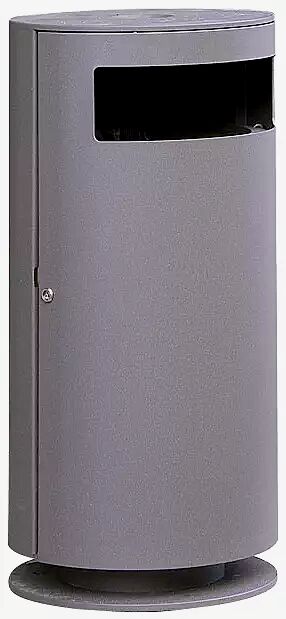 Abfallbehälter CIMA mit Ascher, in DB 703 eisenglimmer