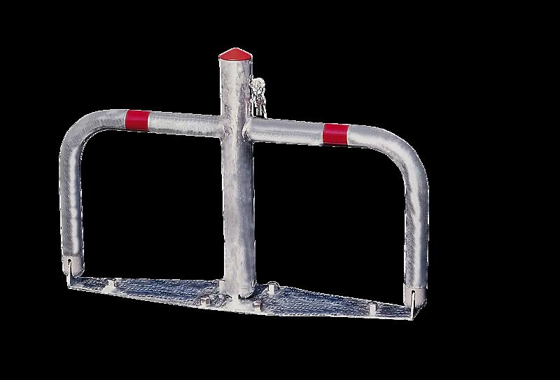 Parkbügel TELDE aus Stahlrohr, feuerverzinkt