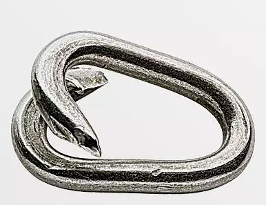 Verbindungsglieder aus Edelstahl zum Zusammenklemmen