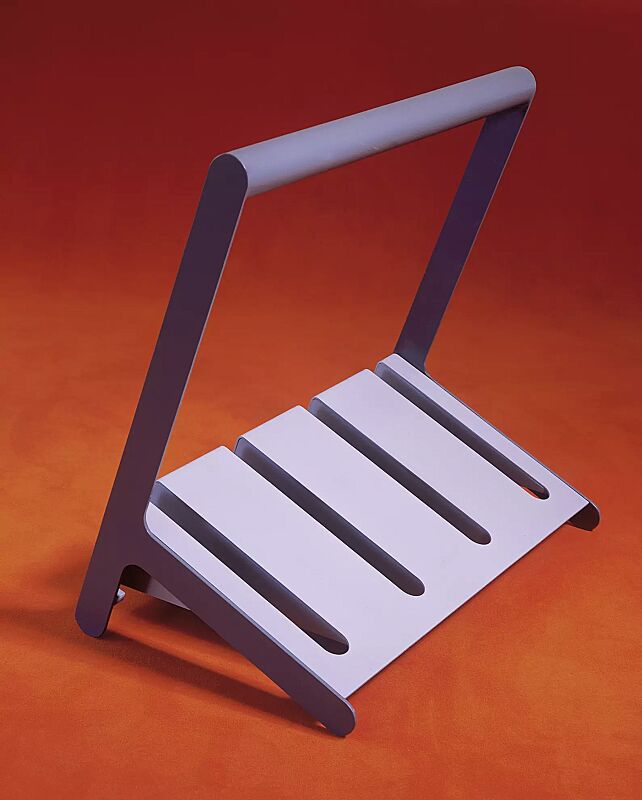 Fahrradständer VELO mit Griffstange, einseitig, 2 Stellplätze, in DB 703 eisenglimmer