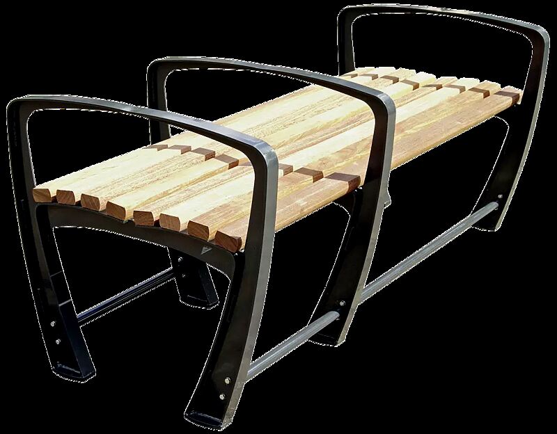 Seniorenbank SENIOR ohne Rückenlehne, 1- Sitzer, mit 3 Armlehnen