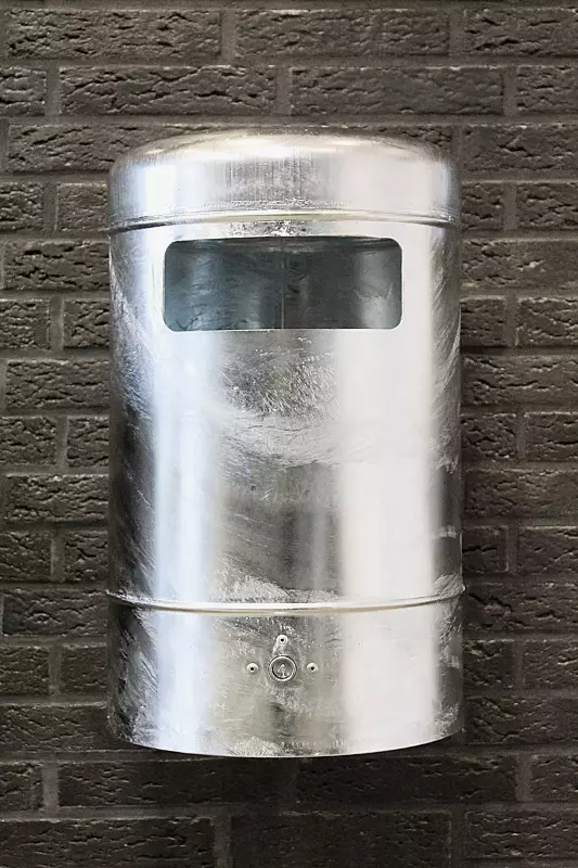 Abfallbehälter MOGALE, feuerverzinkt