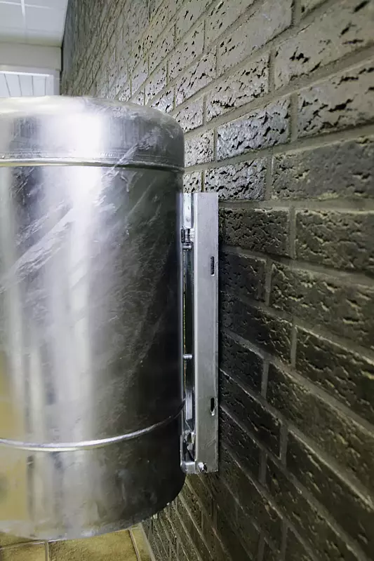 Abfallbehälter MOGALE, feuerverzinkt