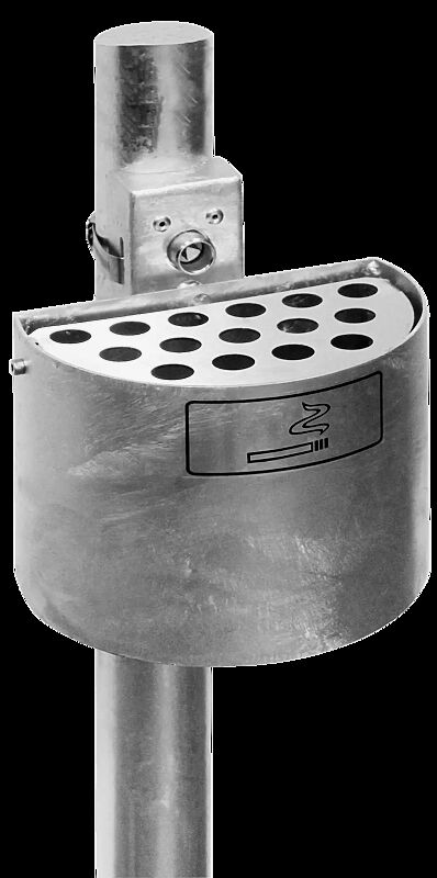 Halbrundascher KERRY, befestigt an Pfosten (Zubehör), feuerverzinkt